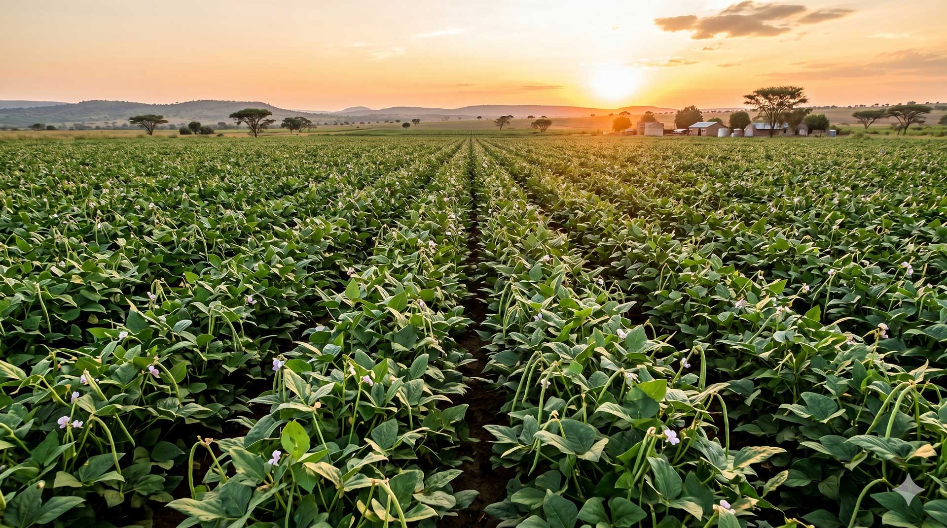 Cowpea crops in Chisamba
